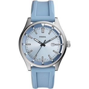 Watch strap Fossil FS5537 Silicone Blue 22mm
